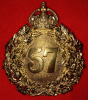 SBP204 - 57th Regiment (Peterborough Rangers) Officer's Gilt SBP / HP